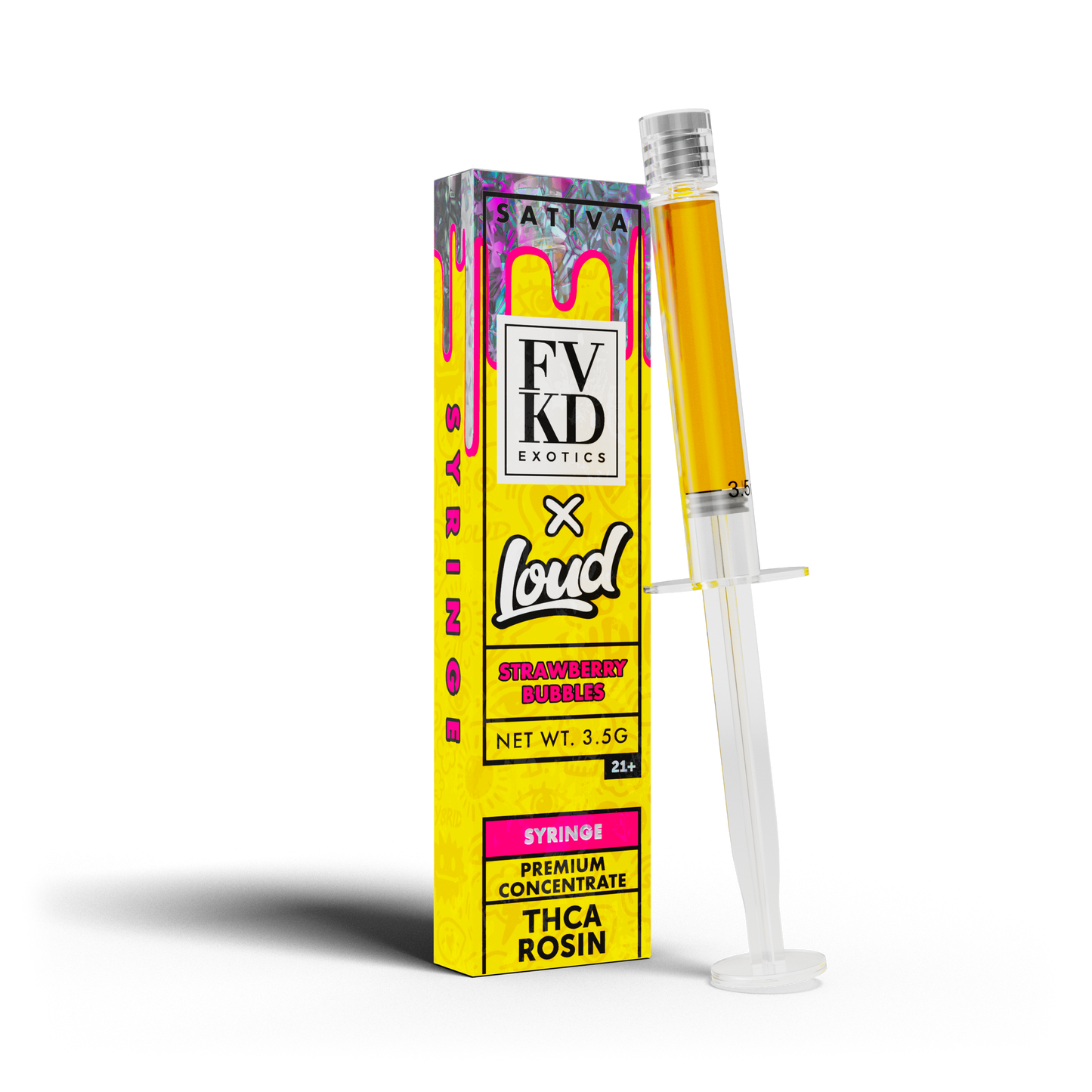 FVKD X LOUD THC-A Rosin Syringe 3.5g
