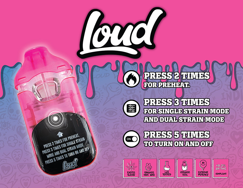 Loud THC-A Crumble SWITCH Disposable – 3.5g