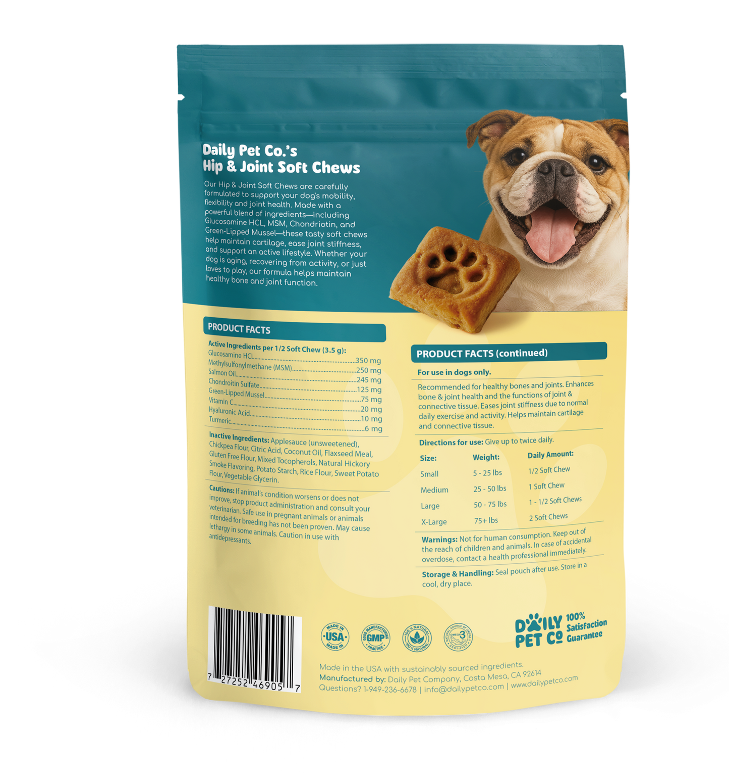 Hip & Joint Soft Chews for Dogs
