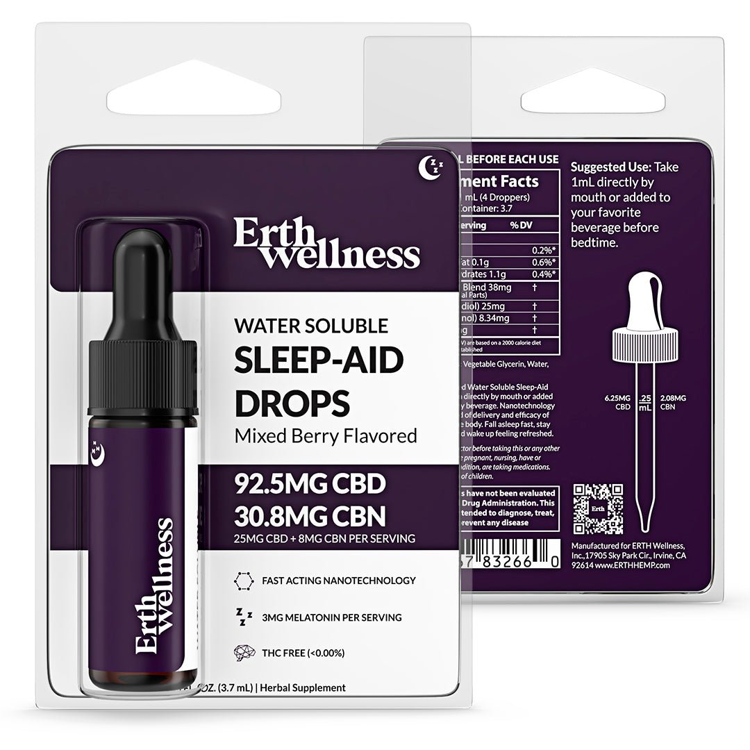 Water Soluble CBD + CBN Sleep Aid Drops - Sample Size SAMPLE