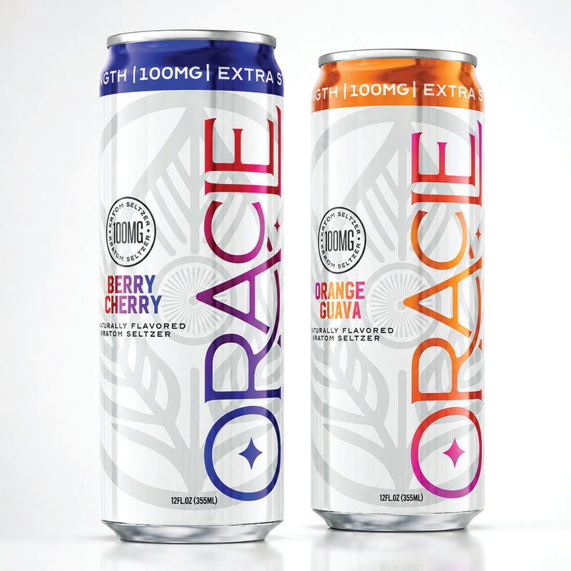Oracle Organix Sparkling Kratom Seltzer – 100mg – Choose Your Flavor