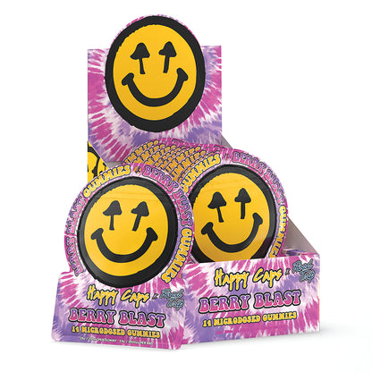 Happy Caps® x Road Trip - MICRODOSED Gummies + Functional Mushrooms - Berry Blast