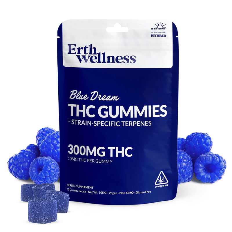 Δ9 THC Gummies – Blue Dream (Hybrid) | Strain Specific | Blue Raspberry (300mg)