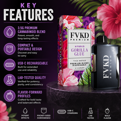 FVKD Premium THC-A Badder Disposables 3.5G