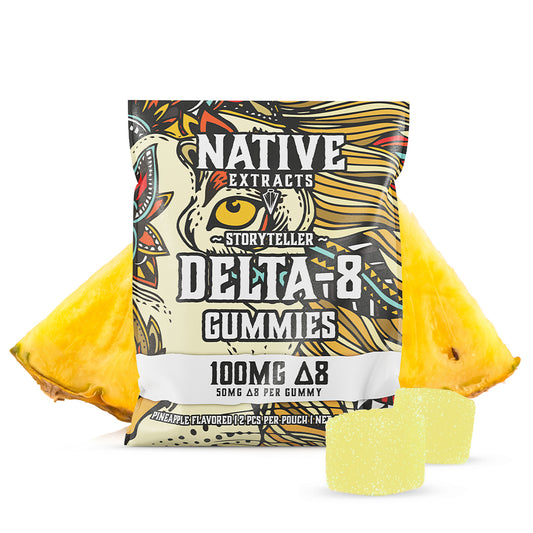 "Storyteller" - 100mg Delta-8 Gummies - Pineapple (Sample Size)