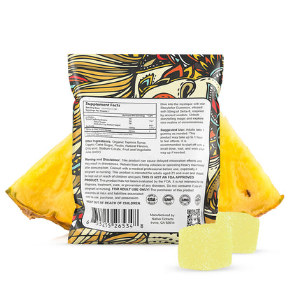 "Storyteller" - 100mg Delta-8 Gummies - Pineapple (Sample Size)