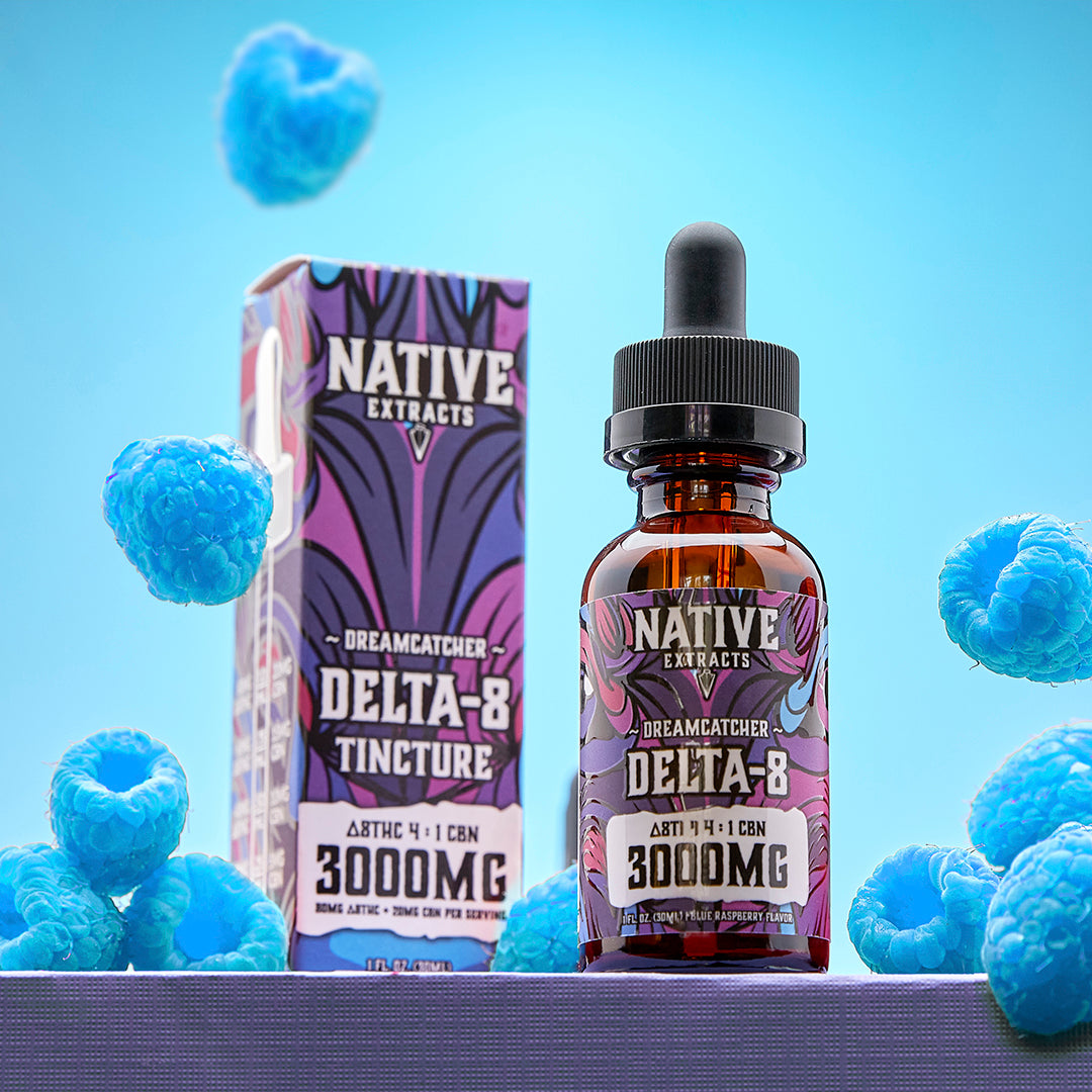 Native Extracts - "Dreamcatcher" - Delta-8 4 : 1 CBN Tincture - 3000mg (High Potency)