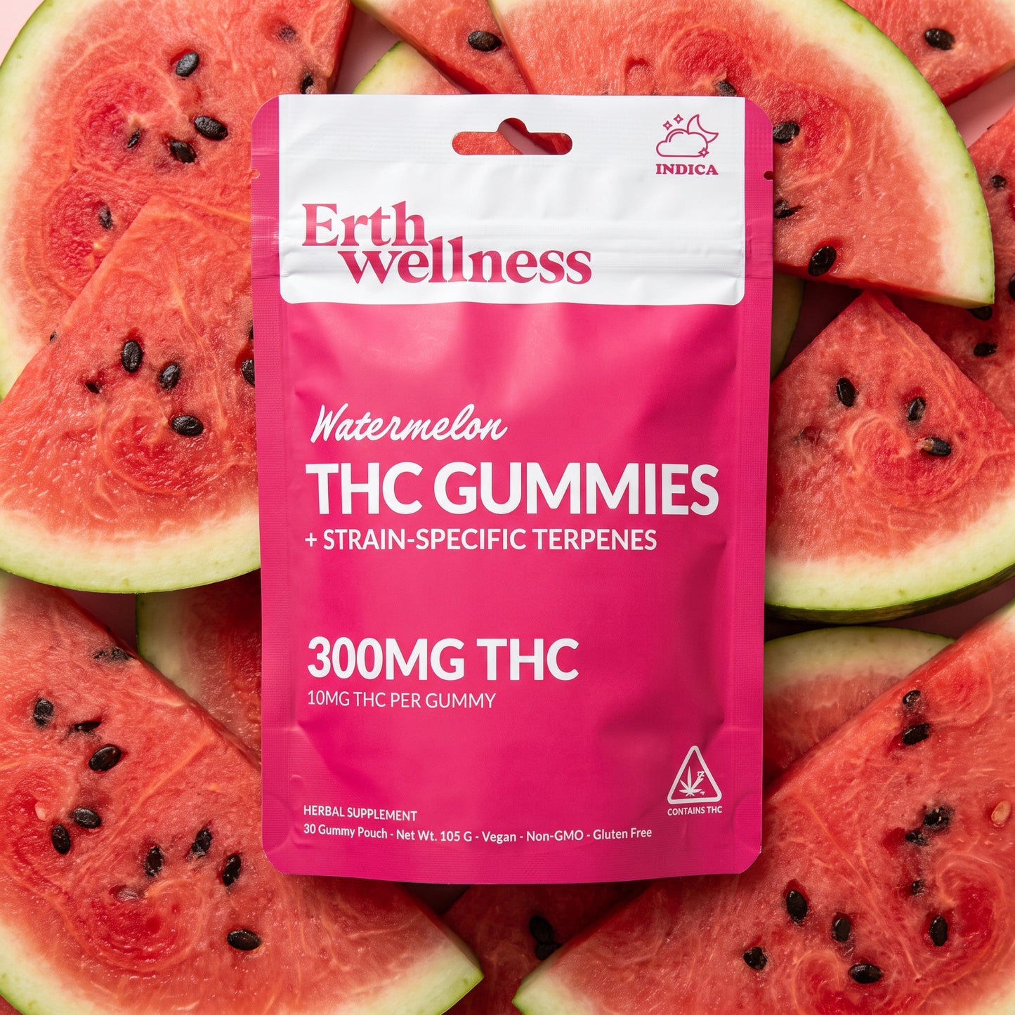 THC Gummies – Watermelon (Euphoric)
