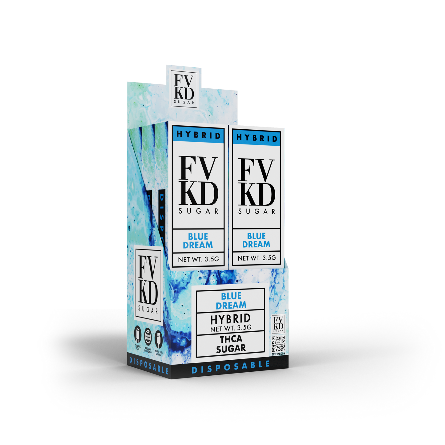 FVKD THC-A Sugar Disposable – 3.5g