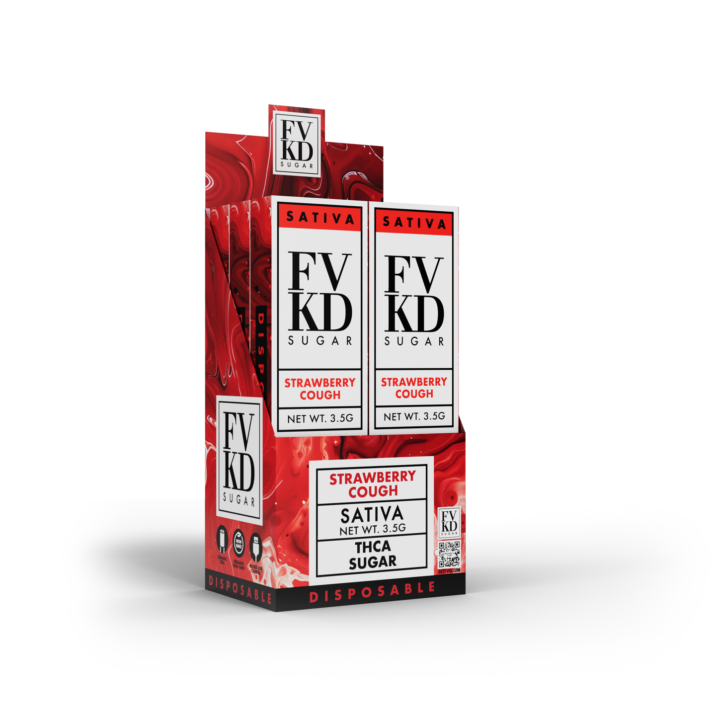 FVKD THC-A Sugar Disposable – 3.5g