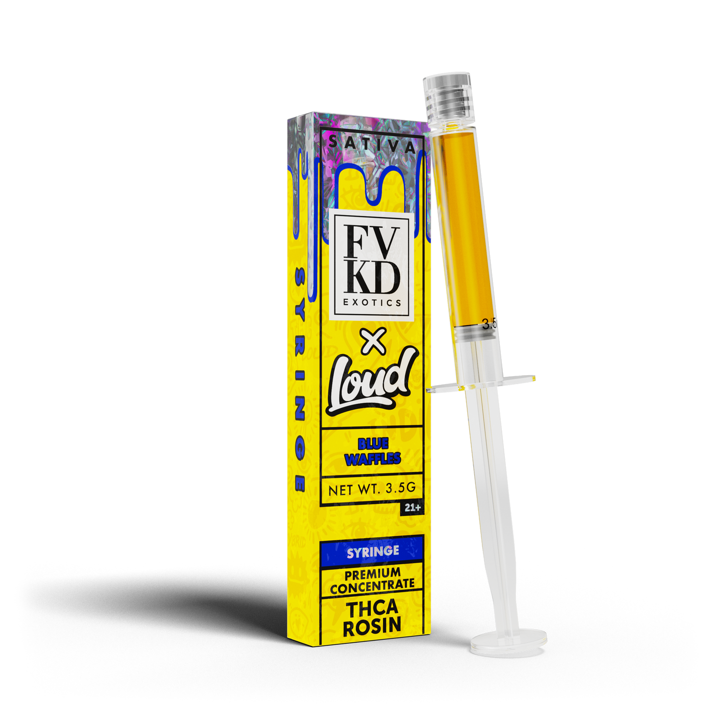 FVKD X LOUD THC-A Rosin Syringe 3.5g
