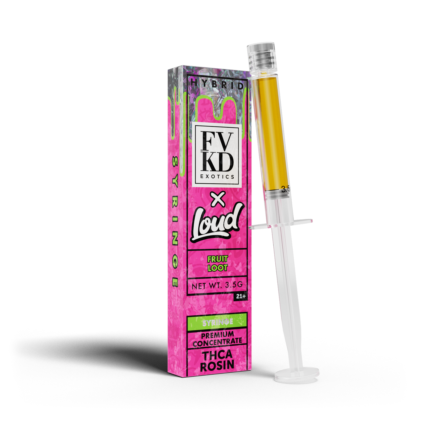 FVKD X LOUD THC-A Rosin Syringe 3.5g