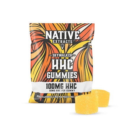 "Skywalker" - 100mg HHC Gummies - Peach - (High Potency)(Sample Size)
