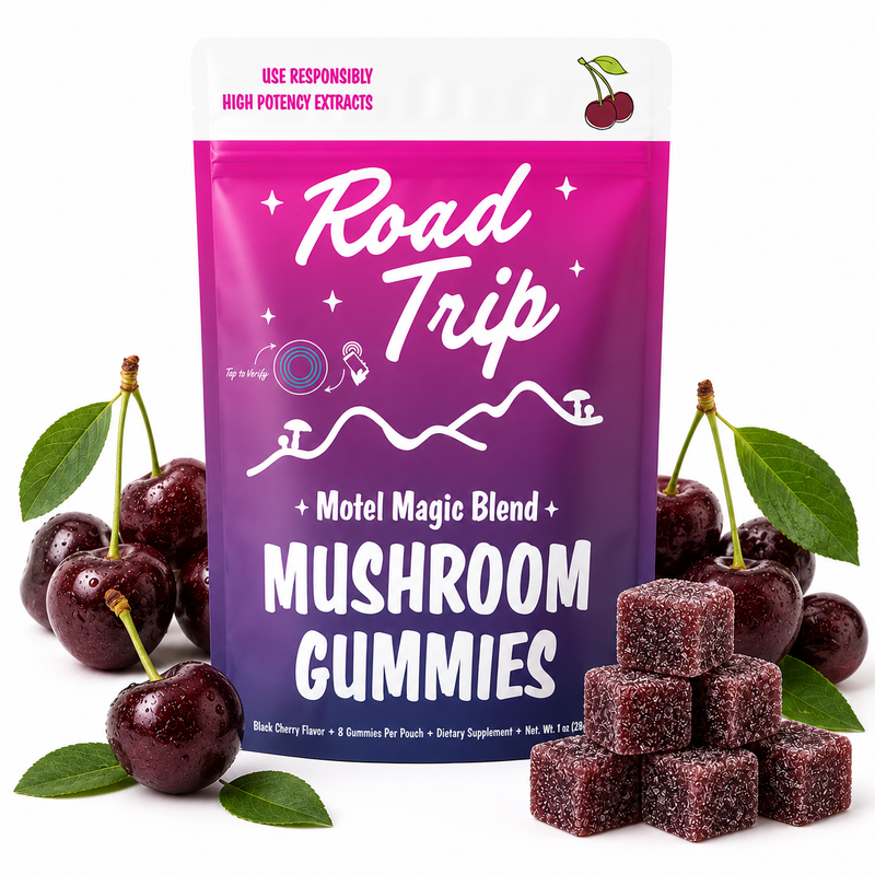 Motel Magic Mushroom Gummies - Black Cherry