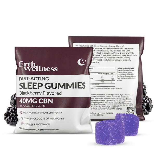THC-Free SLEEP CBN Gummies - Sleepy Blackberry (40mg SAMPLE PACK)