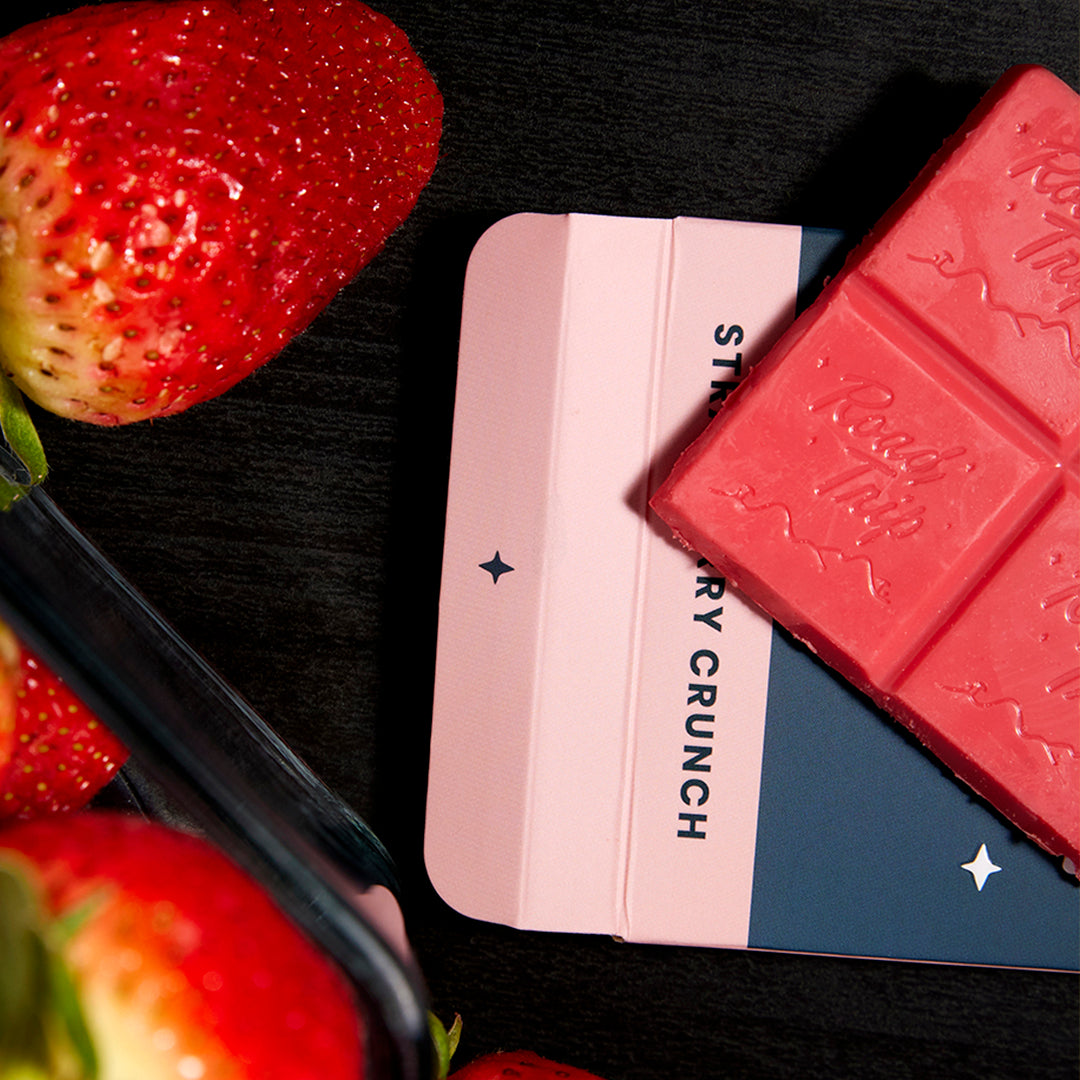 Desert Stardust Magic Mushroom Chocolate Bar - Strawberry Crunch