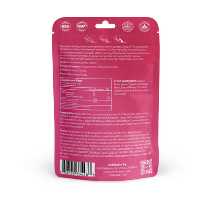 Δ9 THC Gummies – Watermelon Zkittles (Indica) | Strain Specific | Watermelon Candy (300mg)