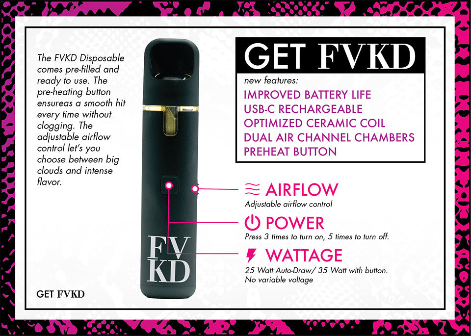 FVKD THC-A Sugar Disposable – 3.5g