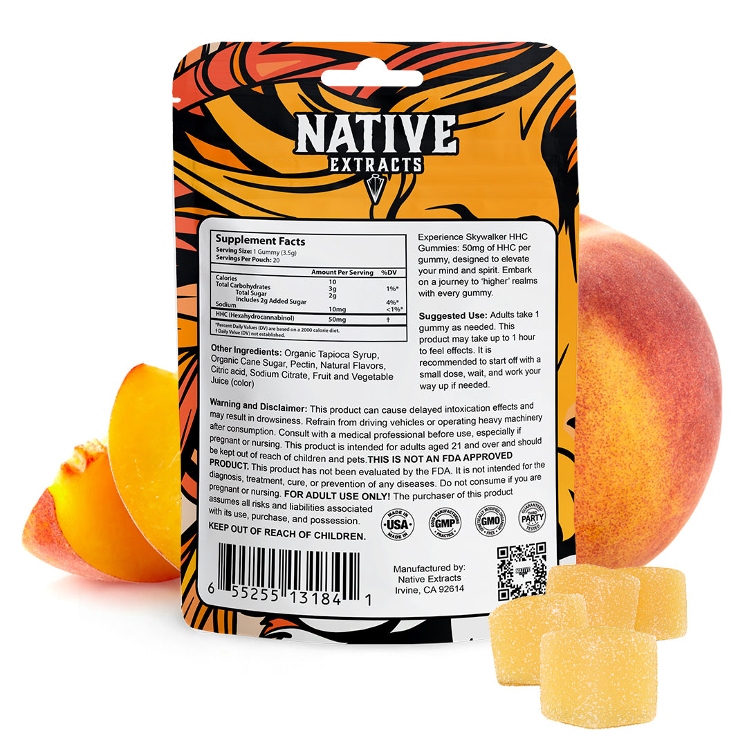 "Skywalker" - 1000mg HHC - Peach (High Potency)
