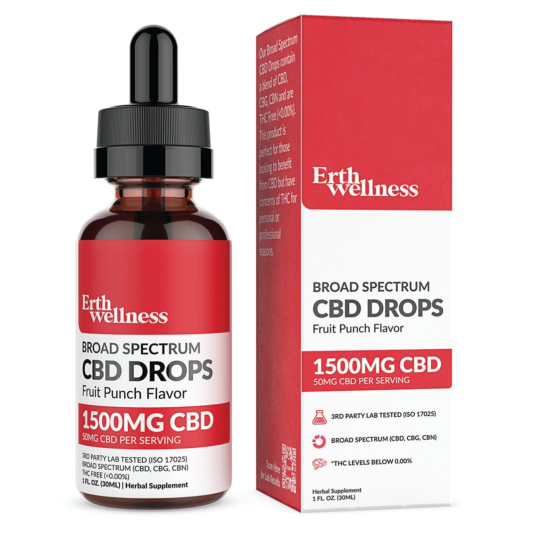 Broad Spectrum THC Free* CBD Drops Tincture