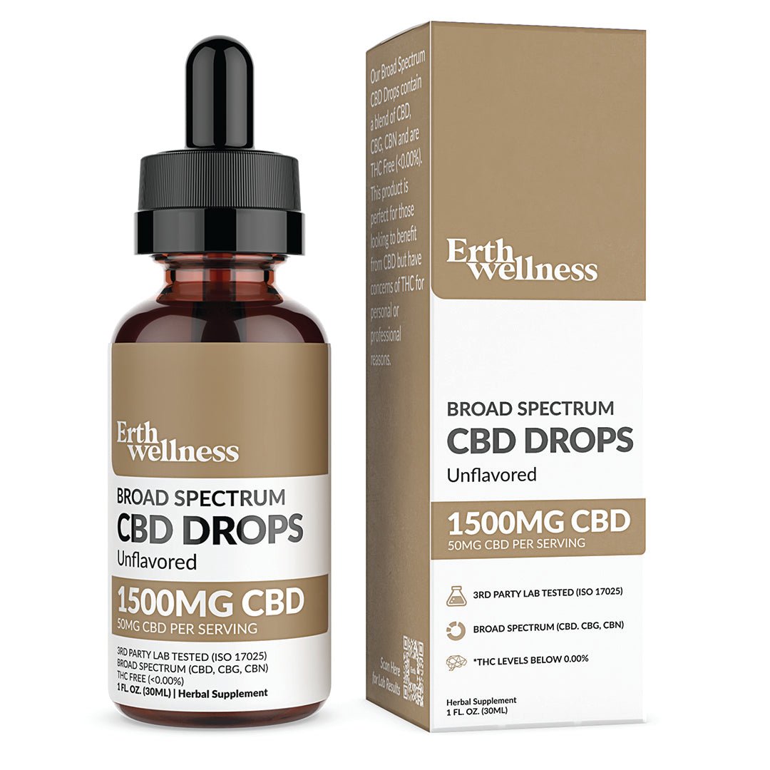 Broad Spectrum THC Free* CBD Drops Tincture