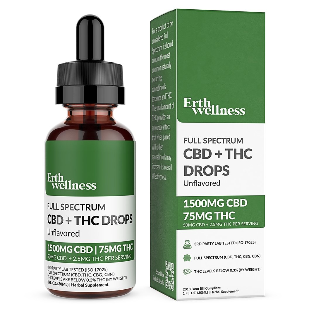 Full Spectrum CBD + THC Drops Tincture